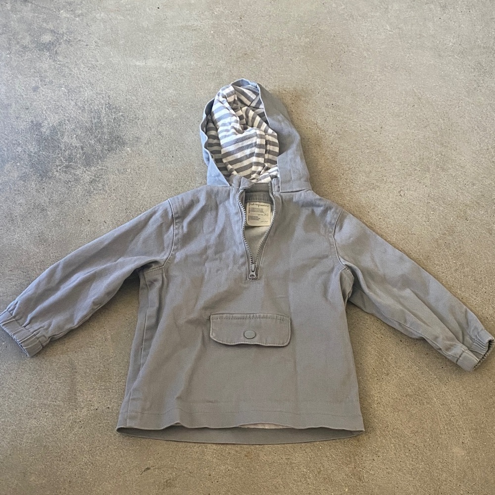 First Impressions Light Gray Zip-Up Jacket